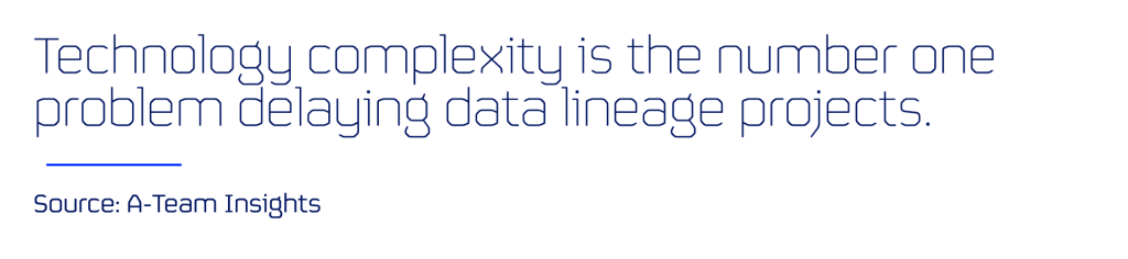 Blog stat 2 (1) data lineage; data quality; technology complexity is the number problem delaying data lineage projects; a-team insights